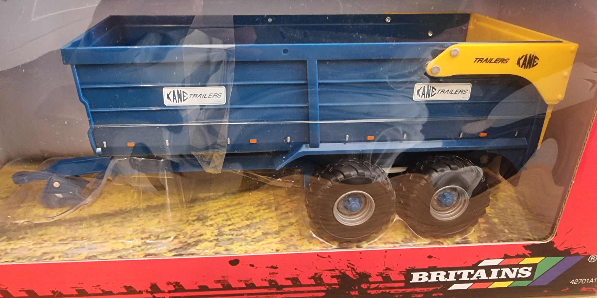 Britains farm toys model kane trailer blue