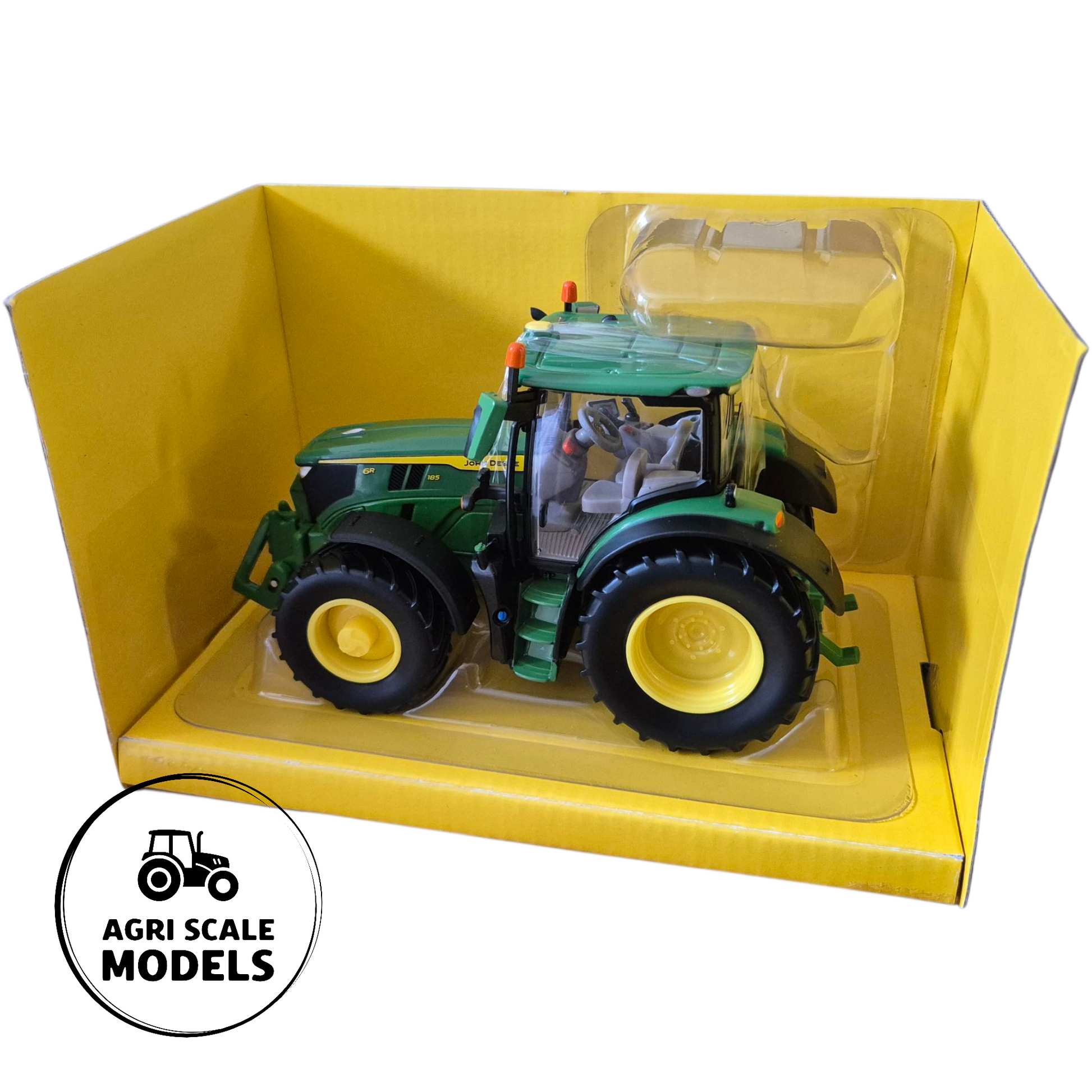 John Deere 6R 185 Tractor – 1:32 Scale Model by Britains in box