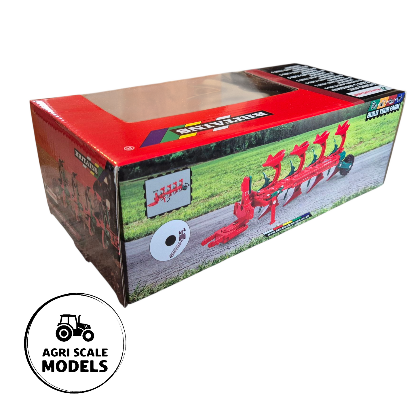 Kverneland 2300 S Variomat Plough - 1:32 Model by Britains model in box