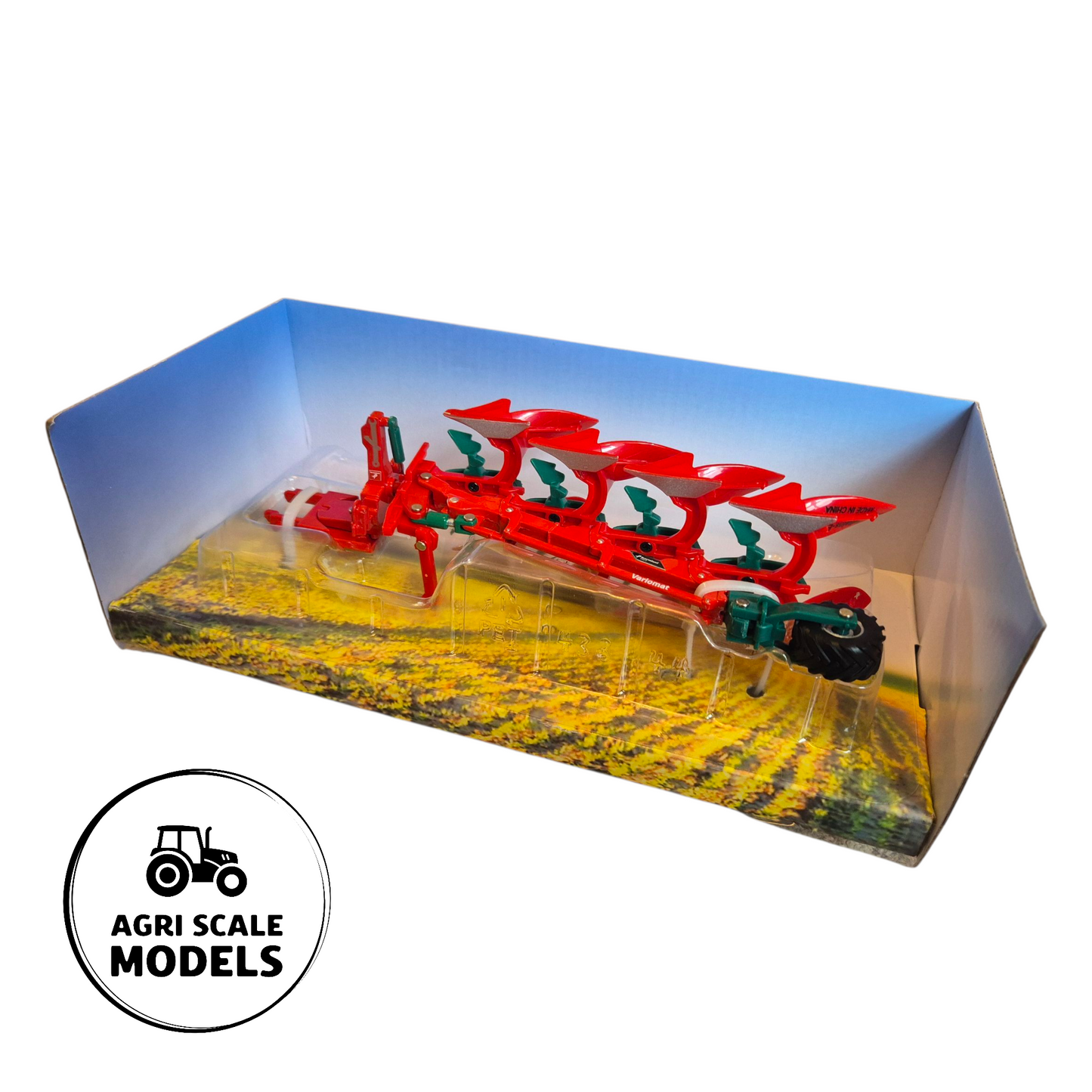 Kverneland 2300 S Variomat Plough - 1:32 Model by Britains model in box