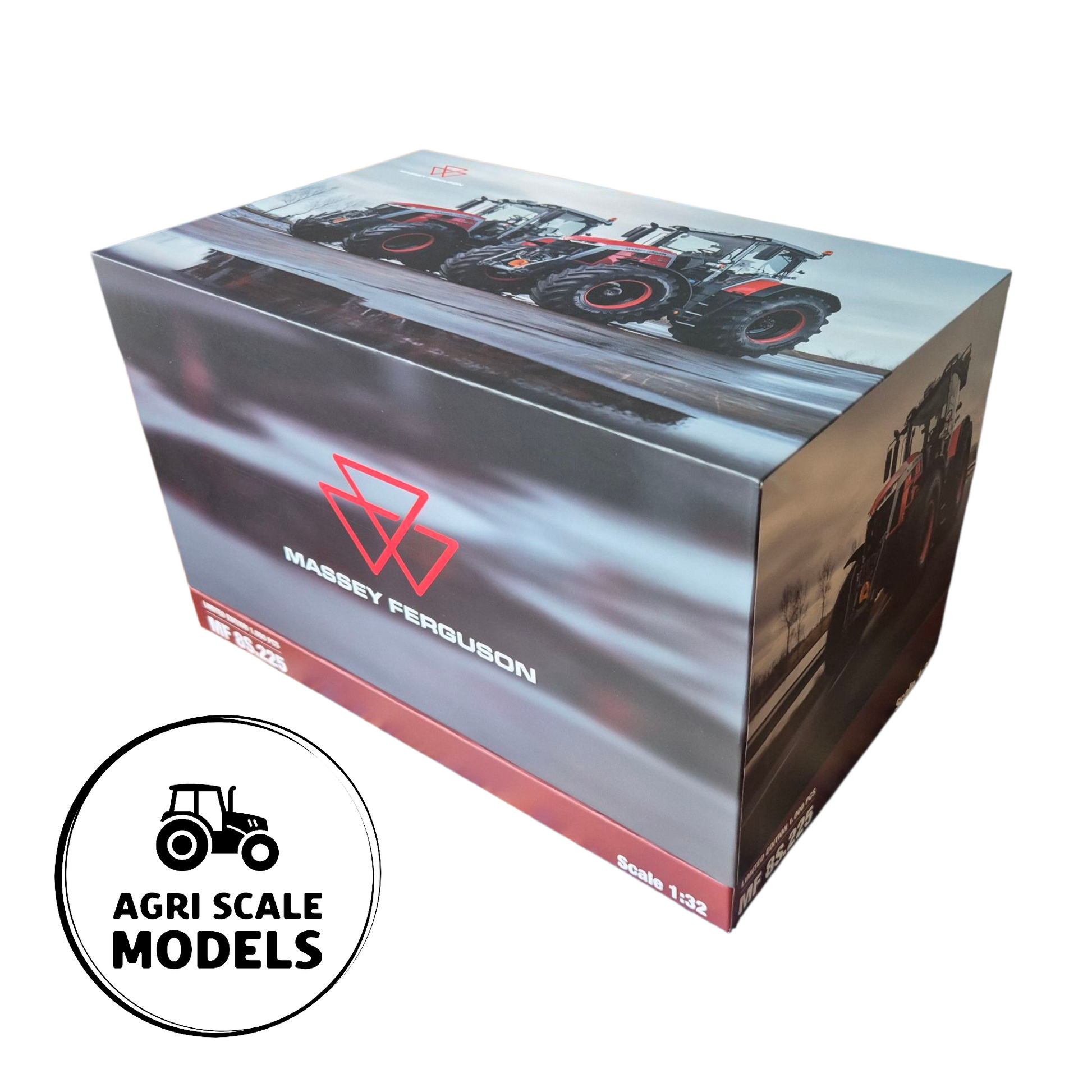 Massey Ferguson 8S.225 Farmcontractor Beute Roodkapje – 1:32 Limited Edition Model by Universal Hobbies in closed display box