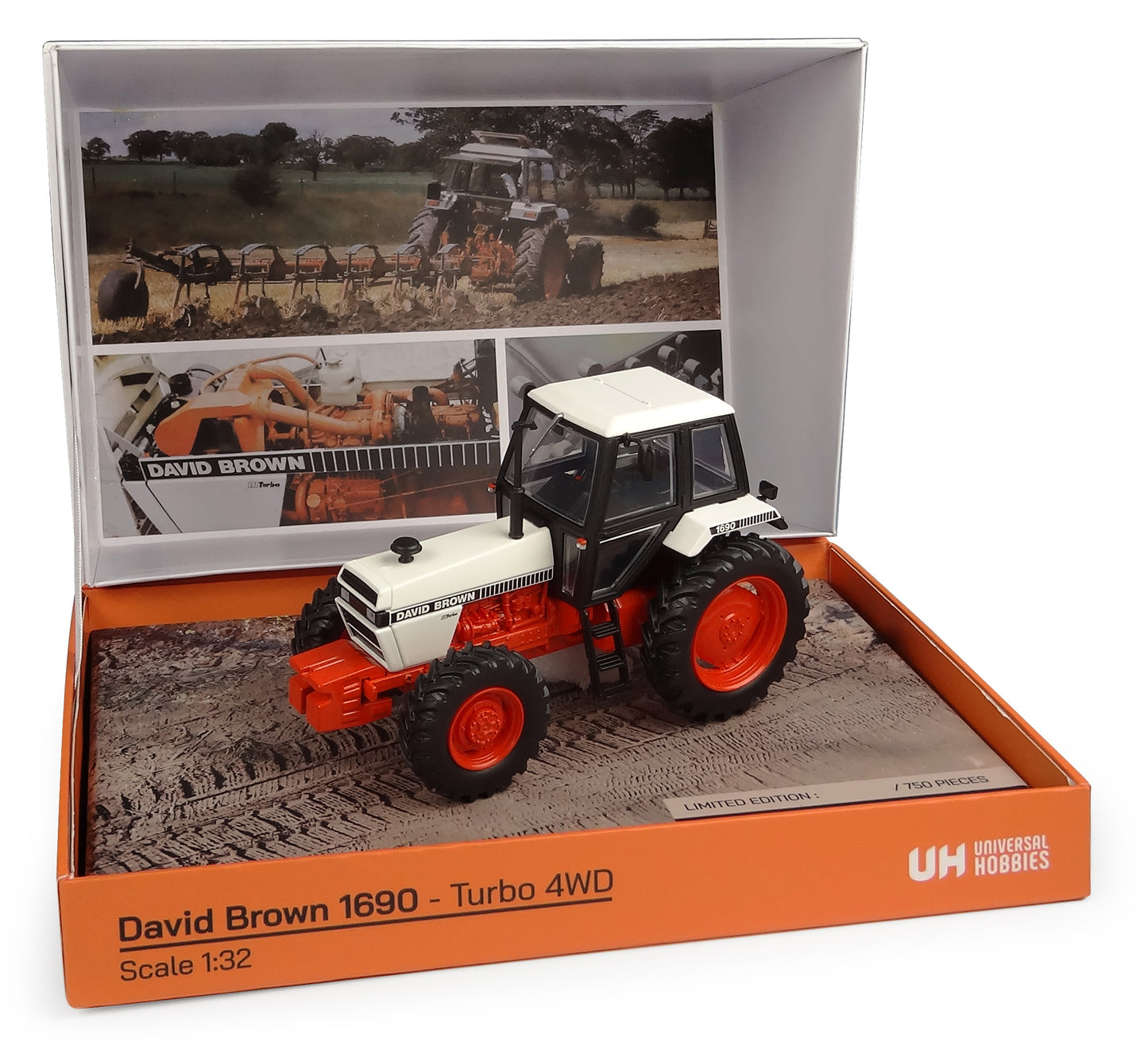 David Brown 1690 Turbo 4WD (1982–1983) – 1:32 Farm Model by Universal Hobbies (Pre-order)